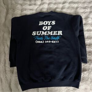 Boys of Summer Skateboarding Crewneck Sweatshirt Size Large Navy